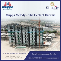 3 bhk flats for sale in tellapur | Muppa Melody - Hyderabad