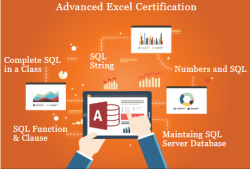 Excel Course in Laxmi Nagar, Ganesh Nagar, Delhi by SLA Institute, with MS Access & SQL, VBA/Macros, Tableau, Power BI Certification, 100% Job, 